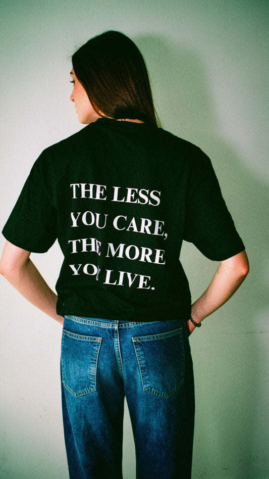 t-shirt SGM x THE LESS YOU CARE, THE MORE YOU LIVE